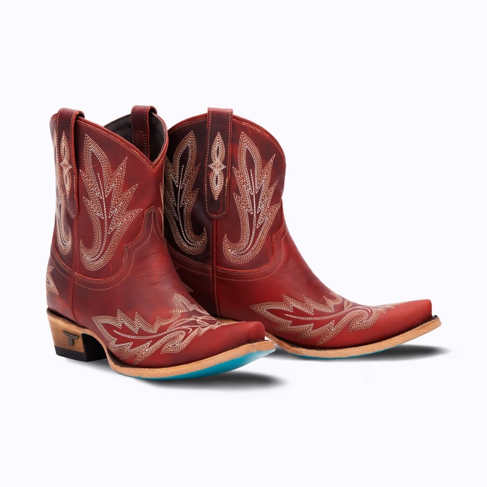 Lexington Bootie by Lane Boots, Smoldering Ruby Cowgirl Boots